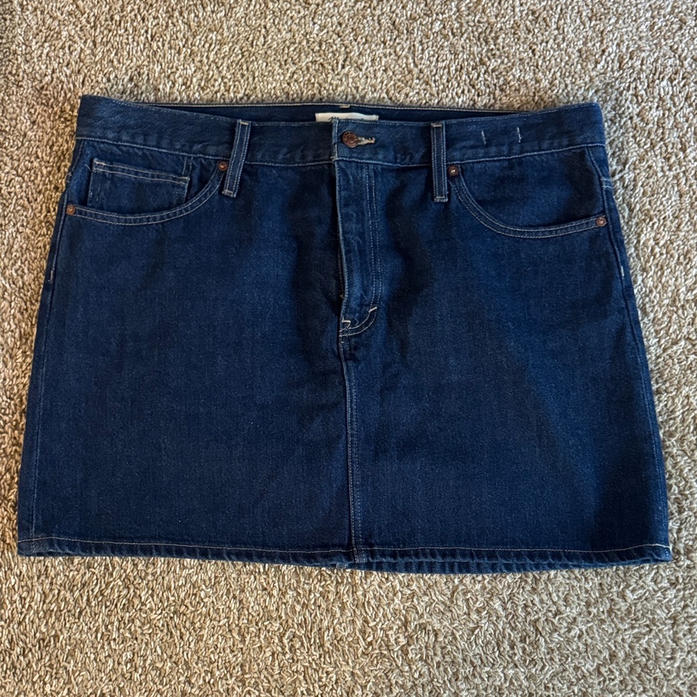 Madewell Dark Blue Mini Skirt